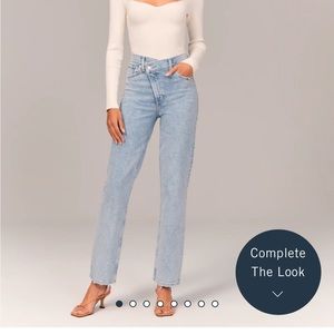 Abercrombie High Rise 90s Straight Jean